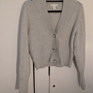 H&M Light Gray Women's Cardigan Sweater